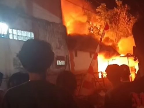 Kebakaran Maut di Manado, Tiga Rumah Hangus dan Sopir Angkot Tewas Terjebak