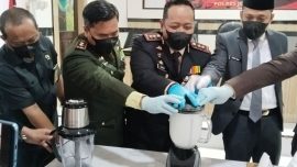 Polres Jeneponto Blender Barang Bukti 1 Kg Sabu Jaringan Lintas Daerah