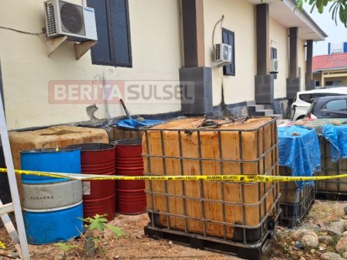 BB Solar Subsidi yang Digerebek di Bijawang Dipindahkan ke Polres Bulukumba, Kasat Reskrim: Sekitar 1.680 Liter